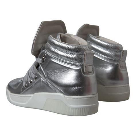 dolce gabbana high top benelux|Dolce & Gabbana Silver Leather High.